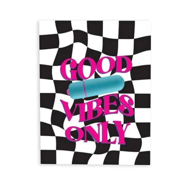 Games & Novelty: Naughty Vibes Good Vibes Only Greeting Card
