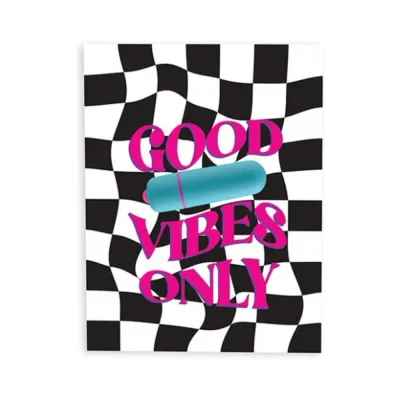 Games Novelty Naughty Vibes Good Vibes Only Greeting Card