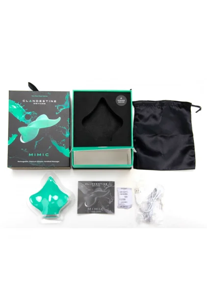 MIMIC 8-Function Flexible Rechargeable Silicone Vibrator - Seafoam