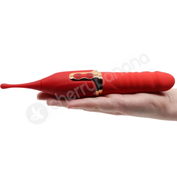Cherry Banana Double Lover 7 Speed Spiro Tip Vibrator