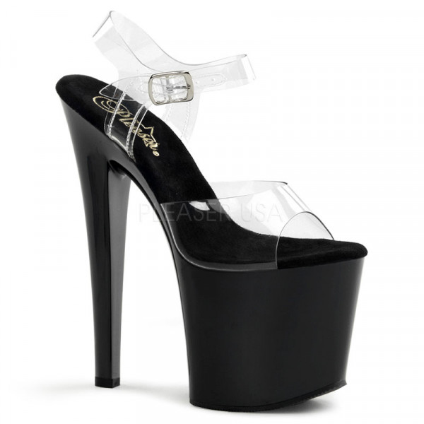 TABOO-708 - 7 1/2" Stiletto Heel Ankle Strap PF Sandal — image 5 of 8