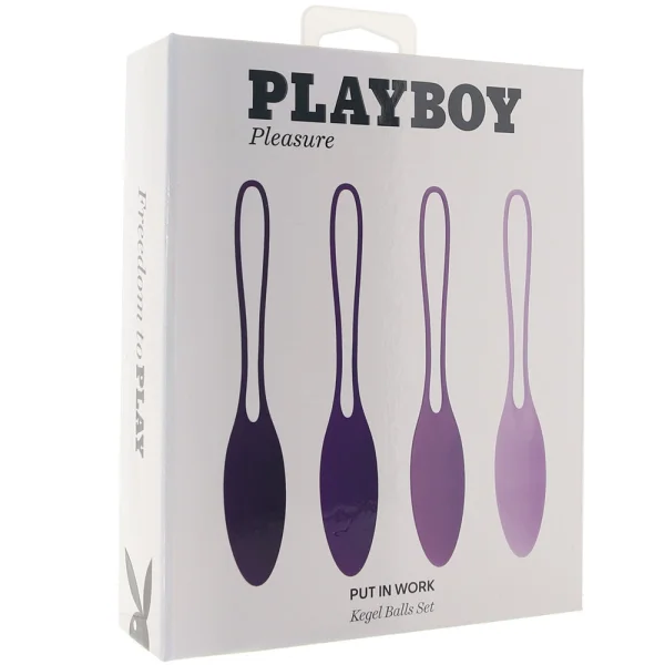 Playboy Pleasure Put In Work Silicone Kegel Ball 4 Piece Set