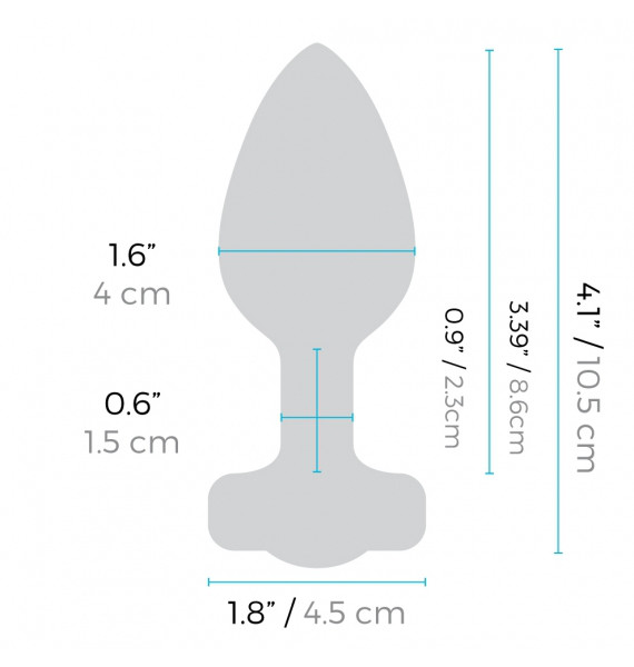 b-Vibe - Vibrating Jewel Anal Plug With Remote