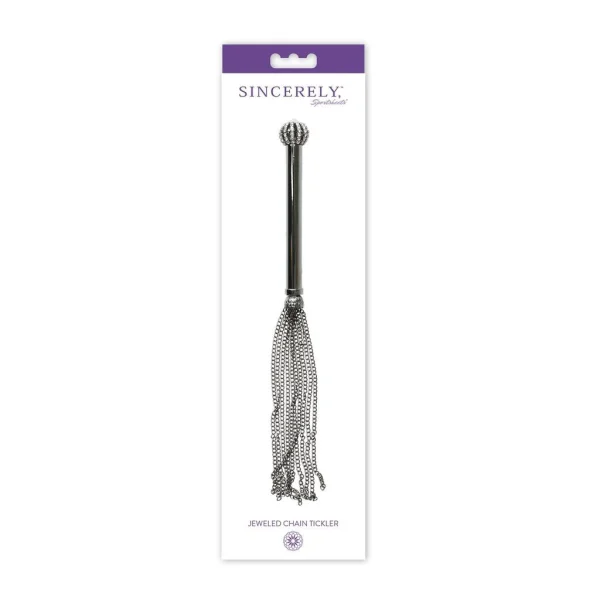 Sincerely Midnight Jewelled Chain Tickler