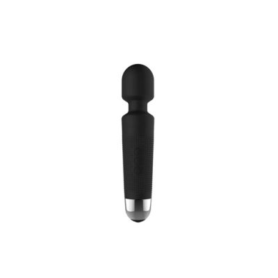 Mini Halo Wireless Wand Vibrator Black
