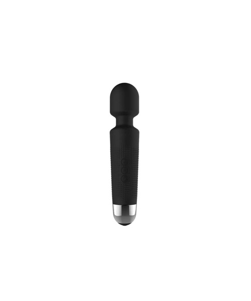 Mini Halo Wireless Wand Vibrator - Black