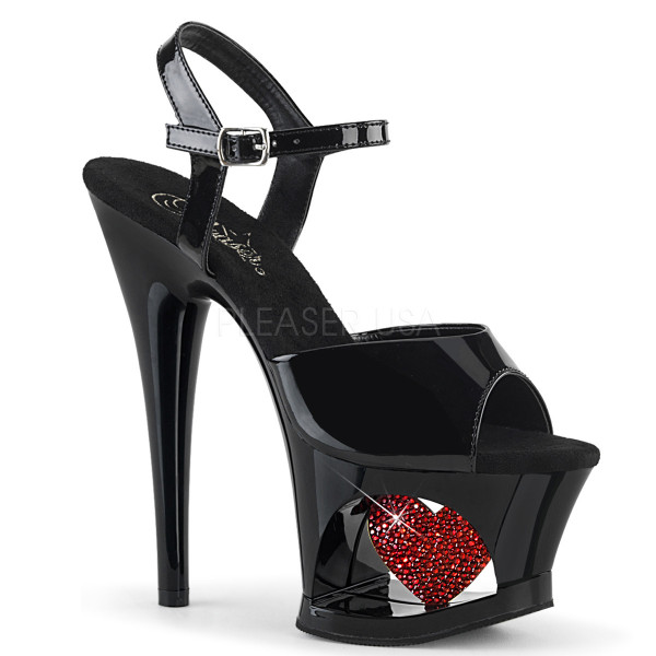 7 inches Heel, 2 3/4 inches Cut-Out PF Ankle Strap Sandal — image 9 of 25