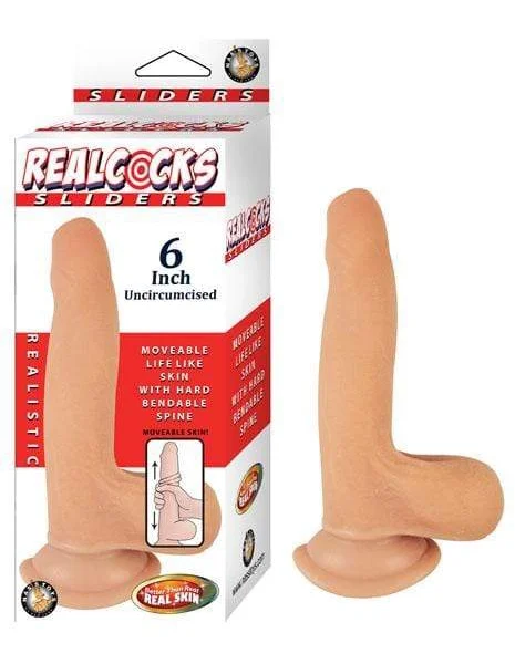 Realcocks Sliders 6" Uncircumsized - Flesh