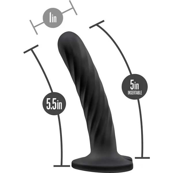 Temptasia Twist Silicone Dildo By Blush - Medium — image 10 of 10