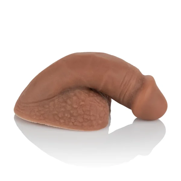 Packer Gear Silicone Packing Penis 5'' / 12.75 cm  By CalExotics - Chocolate — image 12 of 14