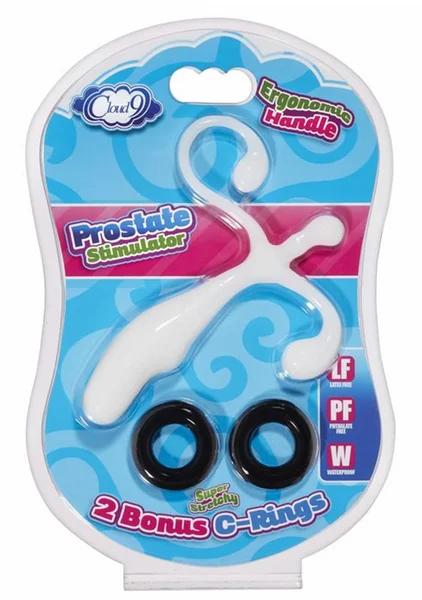 Cloud 9 Prostate Stimulator With Cock Rings - White — image 6 of 6