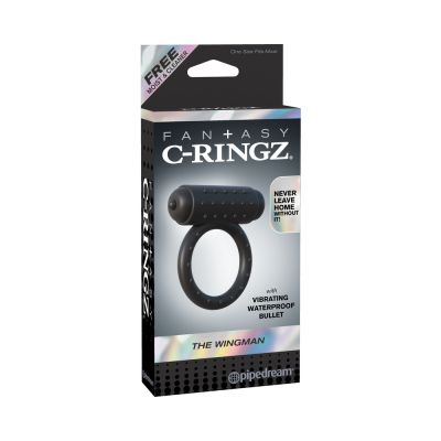 Fantasy C Ringz The Wingman Black Cock Ring