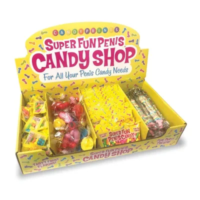 Super Fun Penis Candy Shop 166 Ct Display for All Your Penis Needs