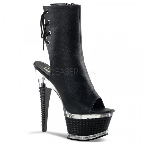 ILLUSION-1018 - 6 1/2" Textured Heel, 2 1/2" Textured PF Boot