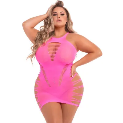 Back to Basixxx Hi Neck Dress 1X