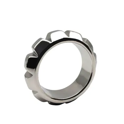 Kinki Tyrant Studded Steel Cock Ring