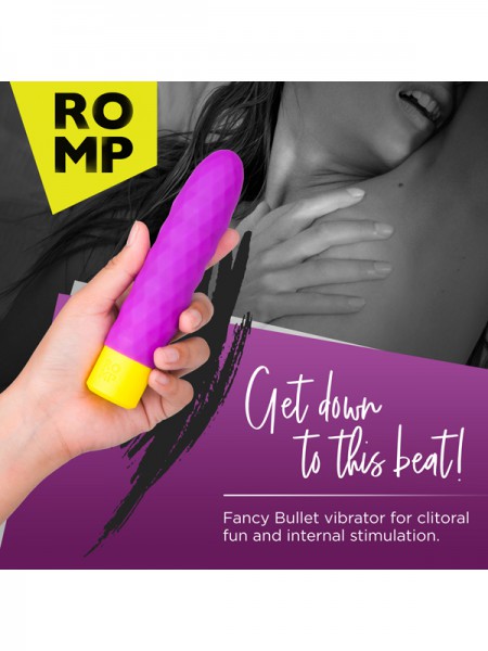 Romp Beat Diamond Textured 6" Bullet Vibrator
