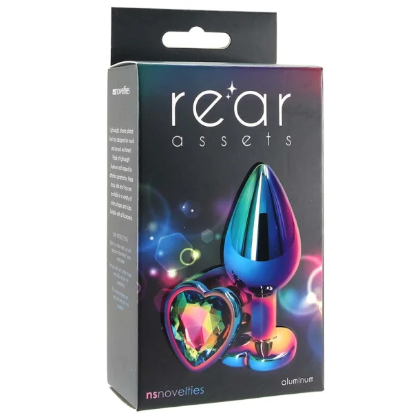 Rear Assets - Multicolor Heart - Medium - Rainbow