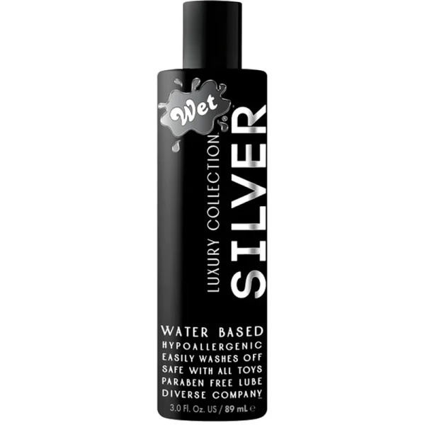Wet Silver Water-Based Lubricant