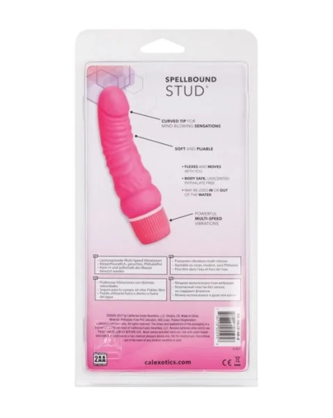 Spellbound Stud Curved Jack - Pink - 5.7 Inch