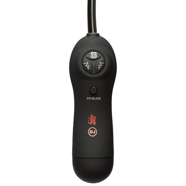 Kink Swell  Auto Vibrating Nipple Sucker Cups Black