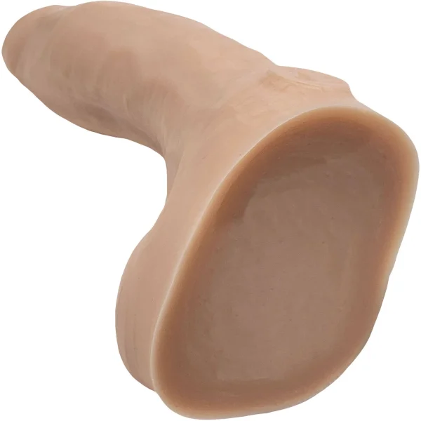 BIG Daddy Dakota Uncut Large 7.5" Platinum Silicone Realistic Dildo With Balls By Dee's Big Daddies - Vanilla