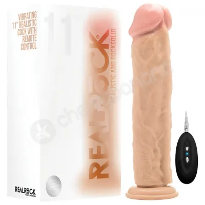 Realrock Vibrating 11 Flesh Realistic Cock