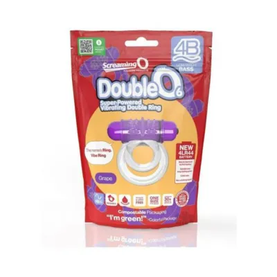 Cock Rings Screaming O 4b Doubleo 6 Vibrating Double Cockring Grape