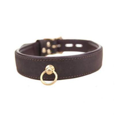 BOUND Nubuck Leather Choker with 039 O 039 Ring