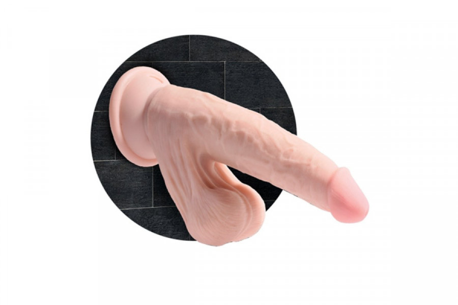 King Cock Plus 8” Cock with Swinging Balls
