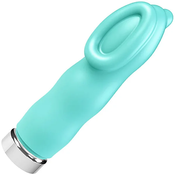 LUV Plus Rechargeable Silicone Vibrator by VeDO - Tease Me Turquoise — image 2 of 2