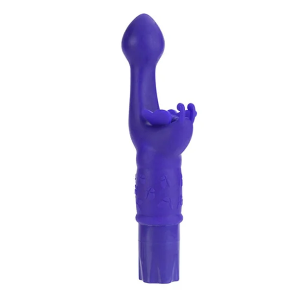 CalExotics Silicone Butterfly Kiss Vibrator - Purple — image 4 of 5