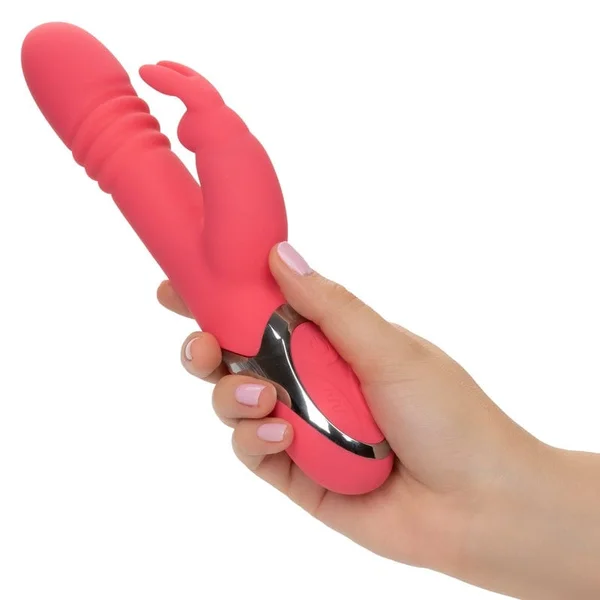 Enchanted Exciter Silicone Rechargeable Thrusting Rotating Dual Stimulation Vibrator by CalExotics — image 16 of 19