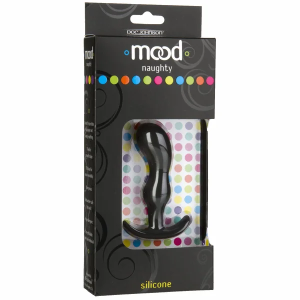 Mood Naughty 2 Small Silicone Butt Plug by Doc Johnson - Black — image 9 of 10