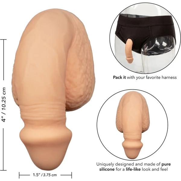 Packer Gear Silicone Packing Penis 4" / 10.25 cm By CalExotics - Vanilla — image 16 of 20