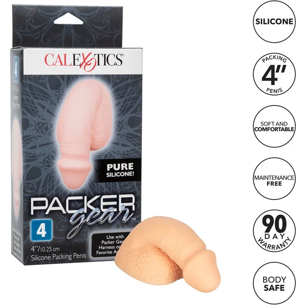 Packer Gear Silicone Packing Penis 4" / 10.25 cm By CalExotics - Vanilla — image 20 of 20