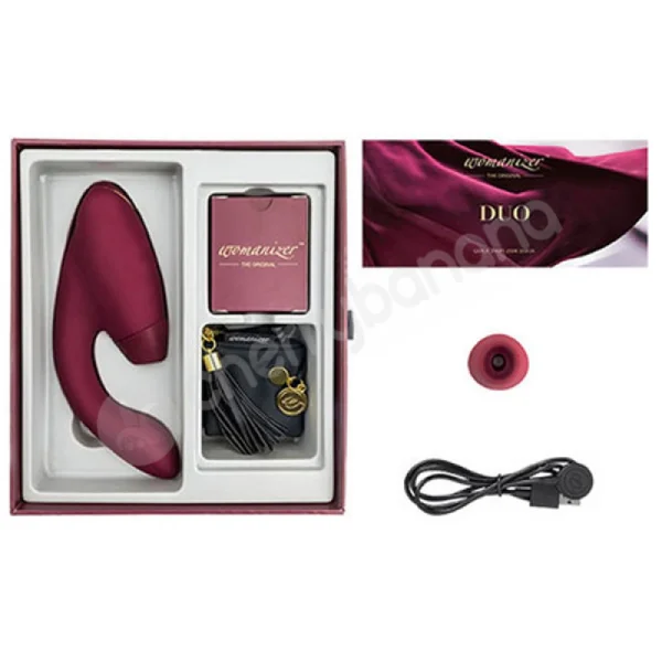 Womanizer Duo Burgundy G-Spot & Clitoral Suction Stimulator