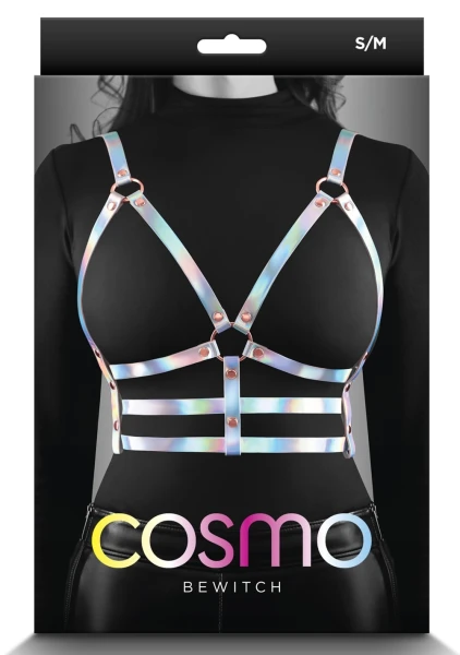 Cosmo Bewitch Chest Harness Small / Medium - Rainbow