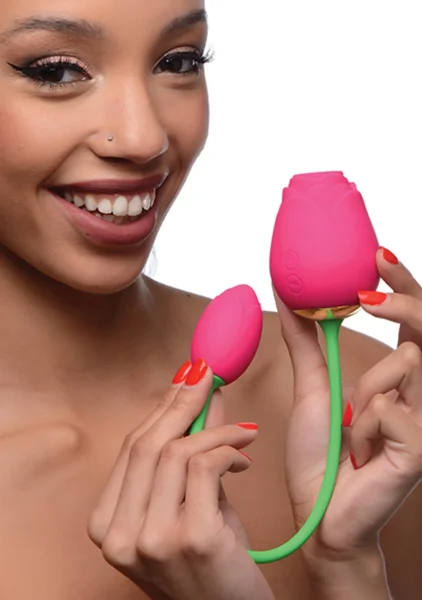 Bloomgasm Rose Duet Vibrating and Sucking Clit Stimulator