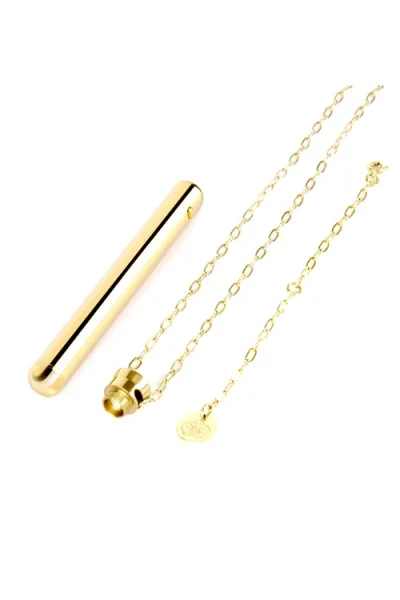 Le Wand 3.5" Whisper Quiet Vibrating Necklace in Gold