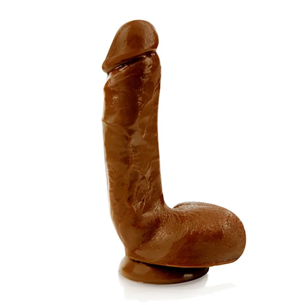 Au Naturel Jerome 8.5 Inch Sensa Feel Dual Density Dildo By Blush - Chocolate