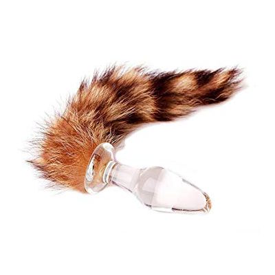 Fox Tail Small Glass Butt Plug