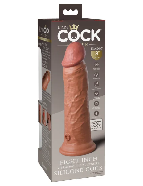 8'' Vibrating Dual Density Cock