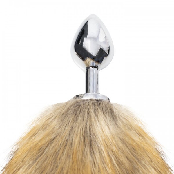 Bondara Vixen Natural Faux Fox Tail Metal Butt Plug — image 4 of 4
