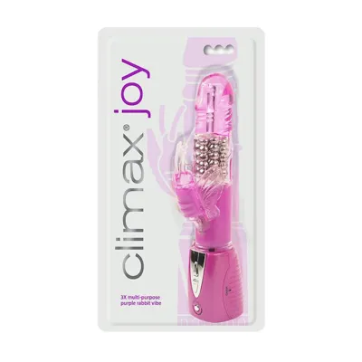 Climax Joy Rabbit Vibrator Purple 9 2 Inch
