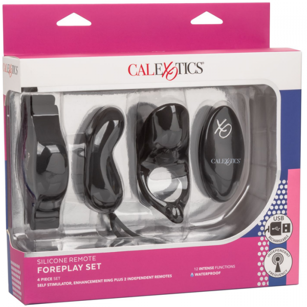 Remote Vibrating Foreplay Kit For Couples - Wireless Vibrating Bullet And Cockring