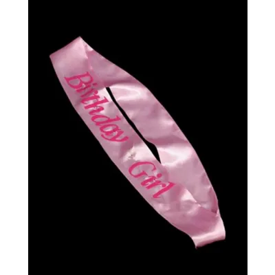 Flashing Birthday Girl Sash