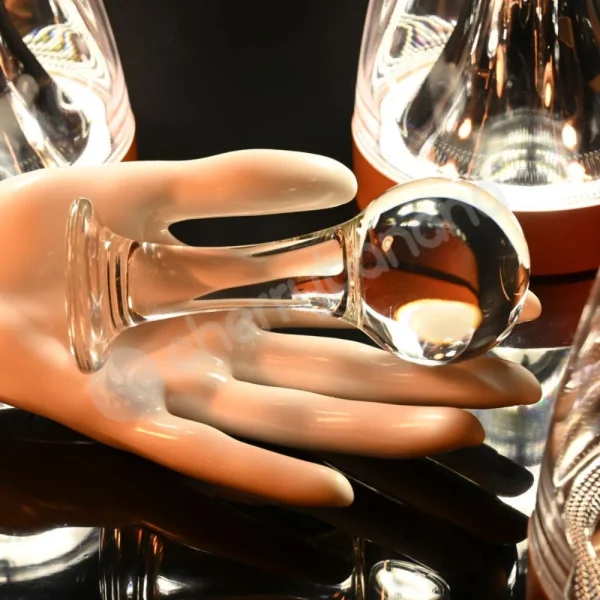 Gender X The Baller Clear Glass 3.7" Anal Plug