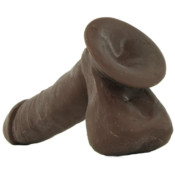 The D - Perfect D 7" Suction Cup Dildo by Doc Johnson - Chocolate