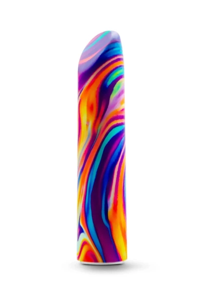 Limited Addiction Psyche Rechargeable Waterproof Power Vibe By Blush - Rainbow